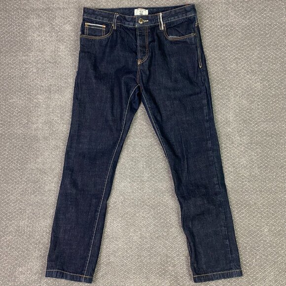 C&A Slim Fit Selvedge Denim Jeans Men's 33 x 29 Blue Cotton Quality Denim Goods - Picture 1 of 15